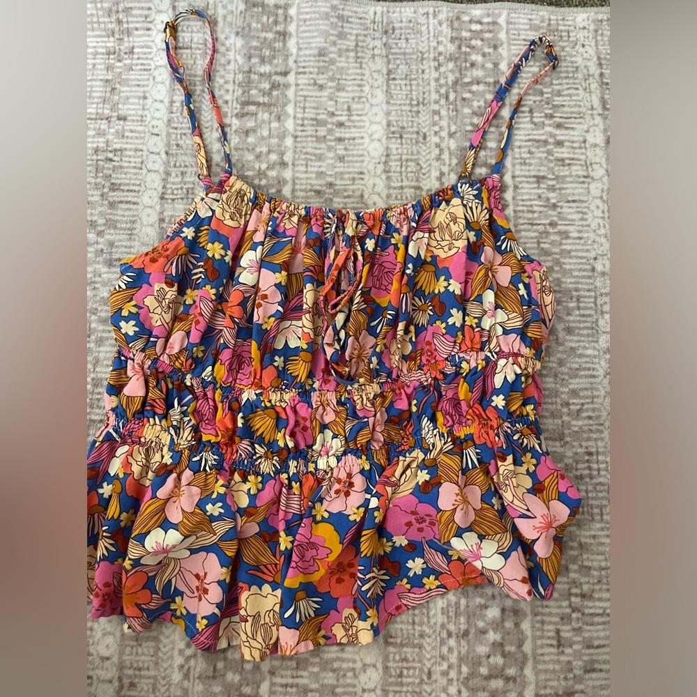 Floral Sleeveless Top with Adjustable Straps - Rip curl